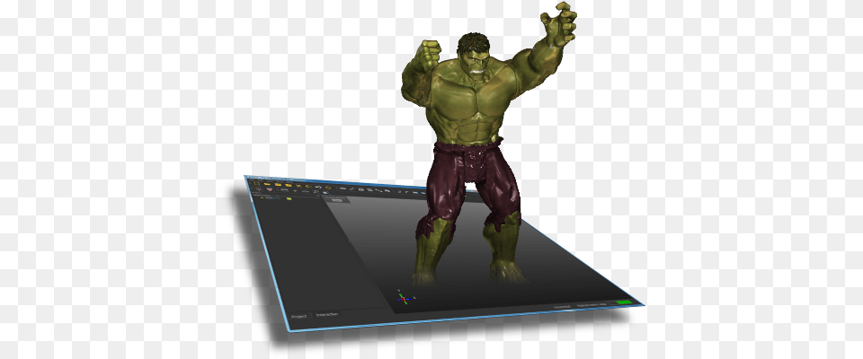 Idea The Software Hulk 3d Scan, Figurine, Adult, Person, Man Png Image