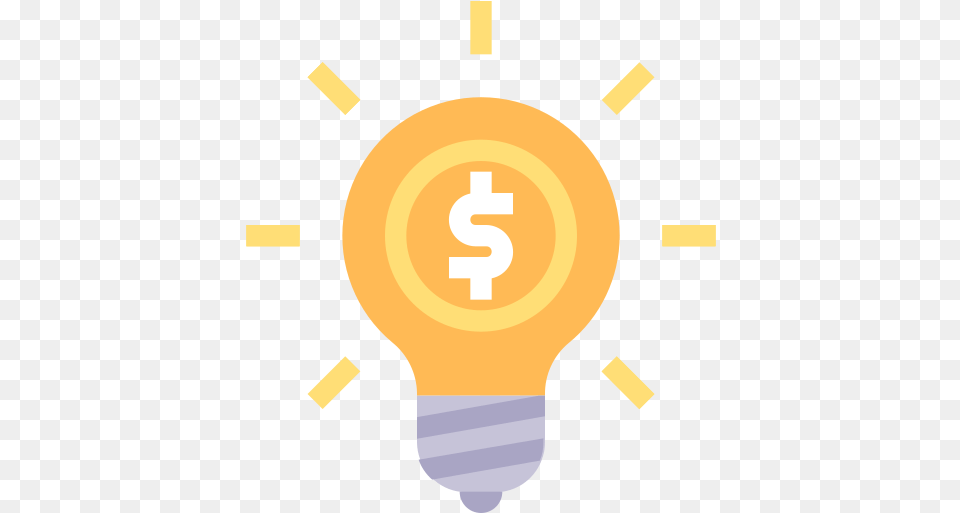 Idea Thought Innovation Dollar Light Bulb, Lightbulb Png Image