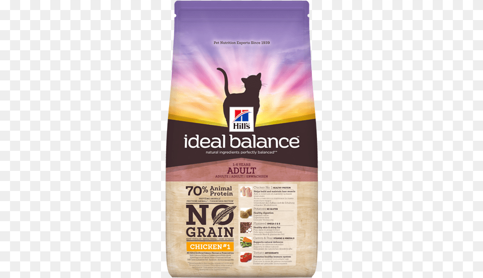 Ideal Balance For Cats Hill39s Ideal Balance Feline Adult No Grain Chicken, Advertisement, Poster, Animal, Cat Free Png Download
