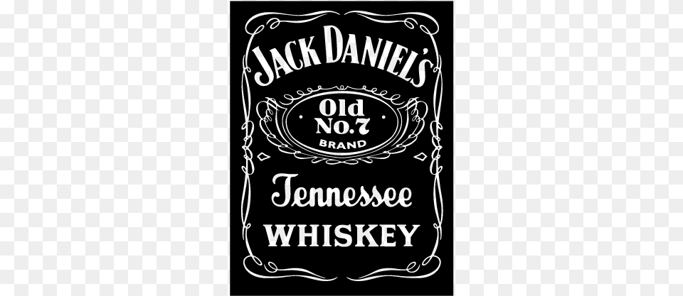Ideal Tennessee Clipart Jack Daniel S Logo Logos Jack Daniels Whiskey Logo Car Bumper Sticker Decal, Clothing, Vest, Blackboard, Text Png