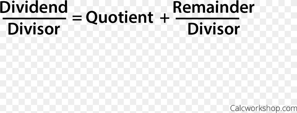 Identifying The Dividend Divisor And Quotient For Dividing Long Division Of Polynomials Formula Png