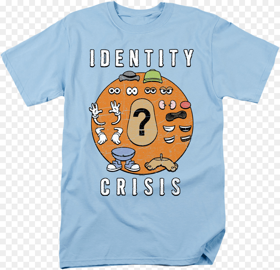 Identity Crisis Mr Potato Head T Shirt Sonny Crockett T Shirt, Clothing, T-shirt Png