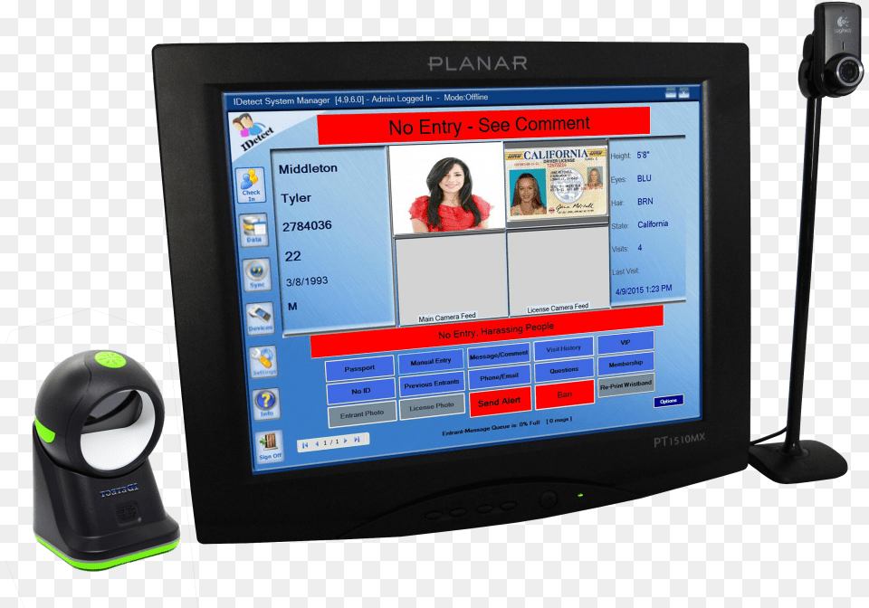 Idetect Touch Identification Scanner Ease Passport Scanner Screen, Computer Hardware, Electronics, Hardware, Monitor Png Image