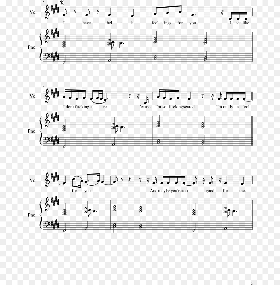 Idfc Sheet Music Composed By Trans Writer In The Dark Piano Sheet, Gray Png