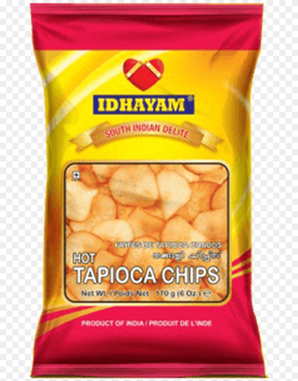 Idhayam Hot Tapioca Chips, Food, Snack, Bread, Can Free Transparent Png