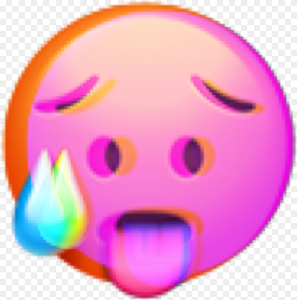 Idk Emoji Hawt Hot Sticker Dot, Purple Png Image