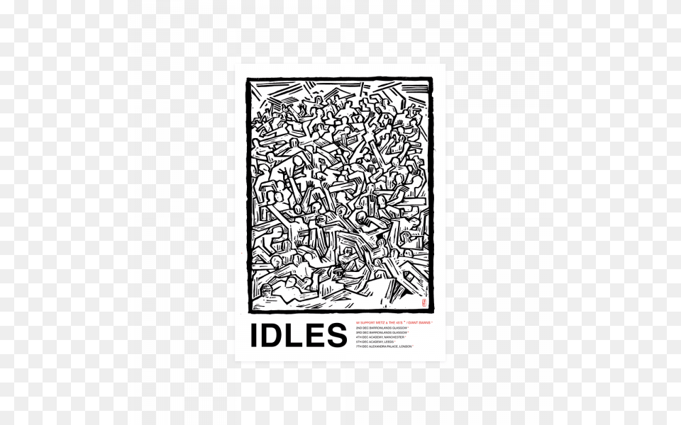 Idles Uk Tour 2019, Advertisement, Poster, Art, Page Png Image