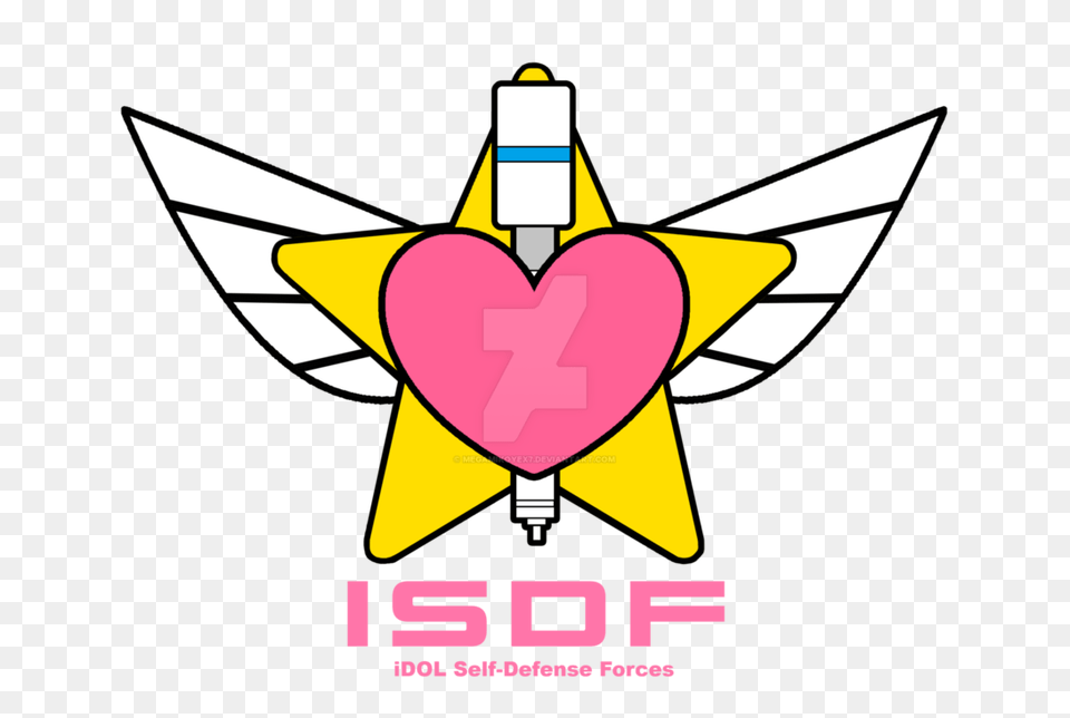 Idol Self Defense Force Emblem, Symbol, Logo, Aircraft, Airplane Png