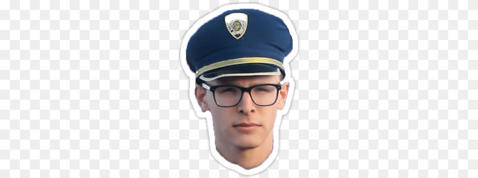 Idubbbz Content Copampquot Idubbbz Content Cop, Hat, Cap, Clothing, Man Free Transparent Png