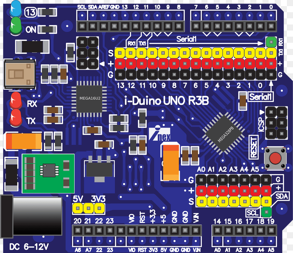 Iduino Uno R3b Clipart, Electronics, Hardware, Scoreboard Free Png