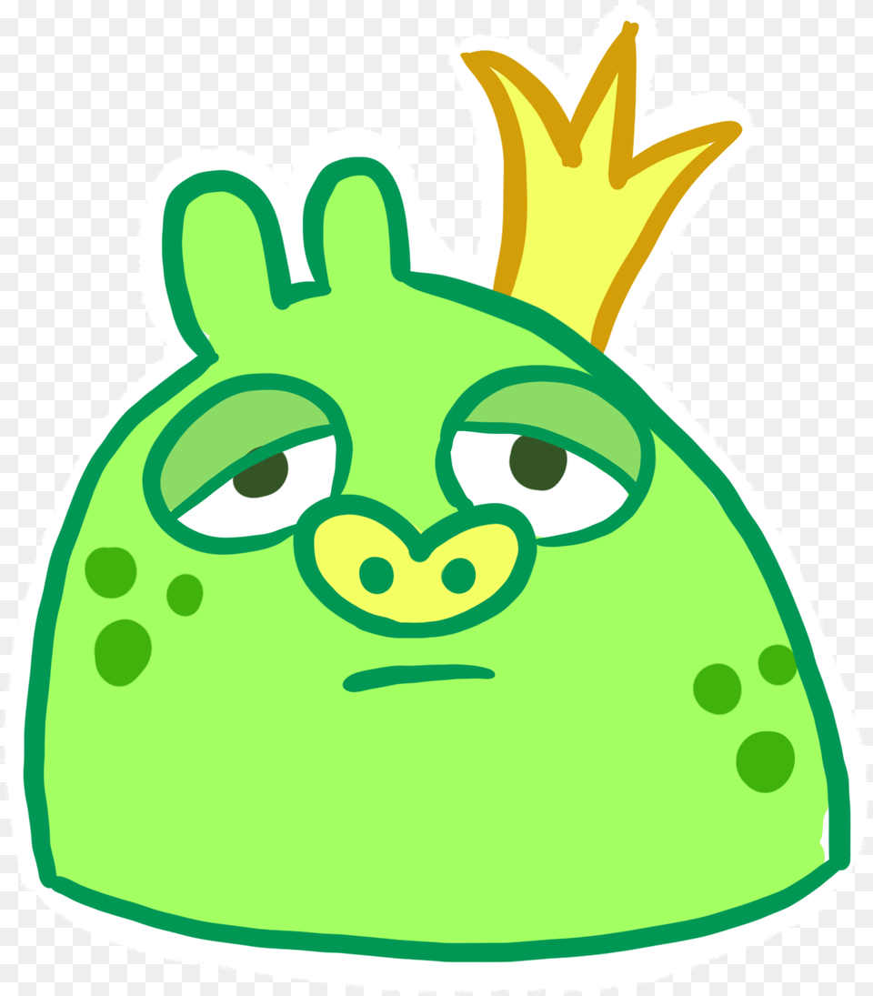 If Rodney Greenblat Drew King Pig Angrybirds Happy, Green, Food, Lunch, Meal Free Transparent Png