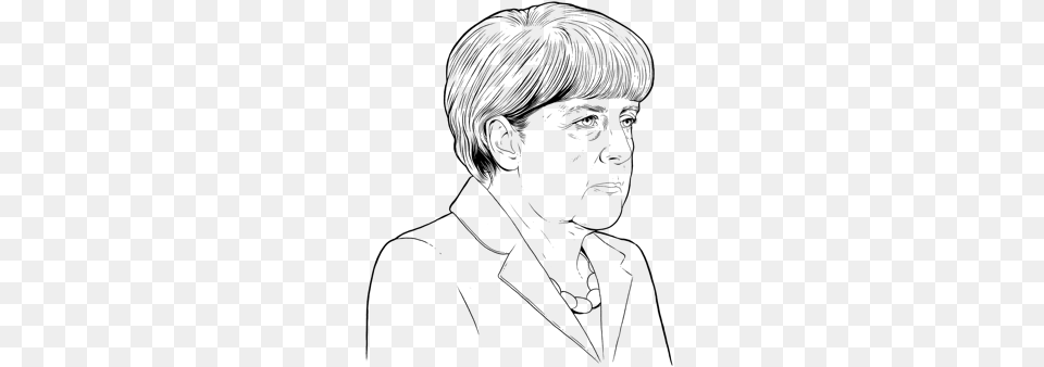 If She Wins And Serves A Full Four Year Term Merkel Angela Merkel Drawing, Portrait, Photography, Person, Face Free Transparent Png