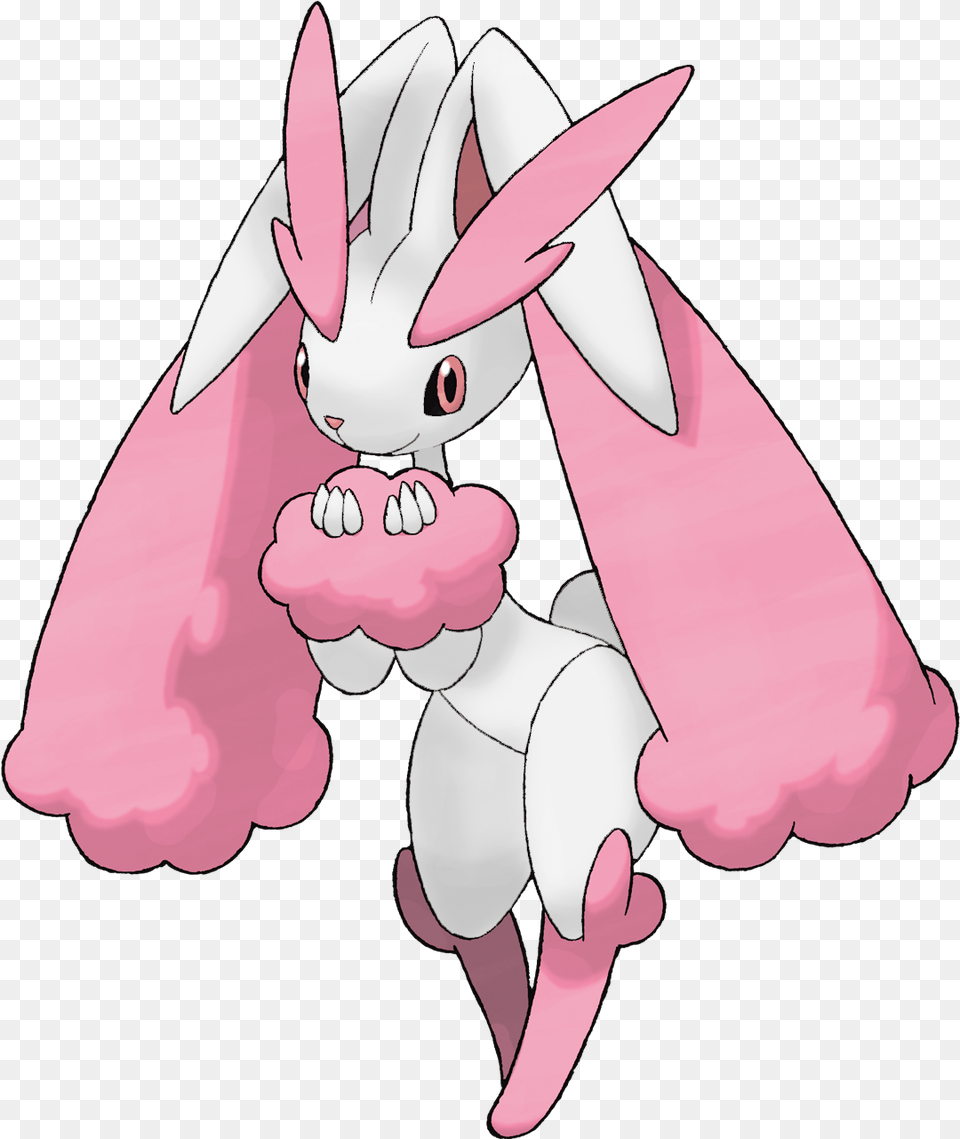 If Shiny Lopunny Was Vanilla Instead Of Chocolate Shiny Pokemon Mega Lopunny, Cartoon, Baby, Person Free Png