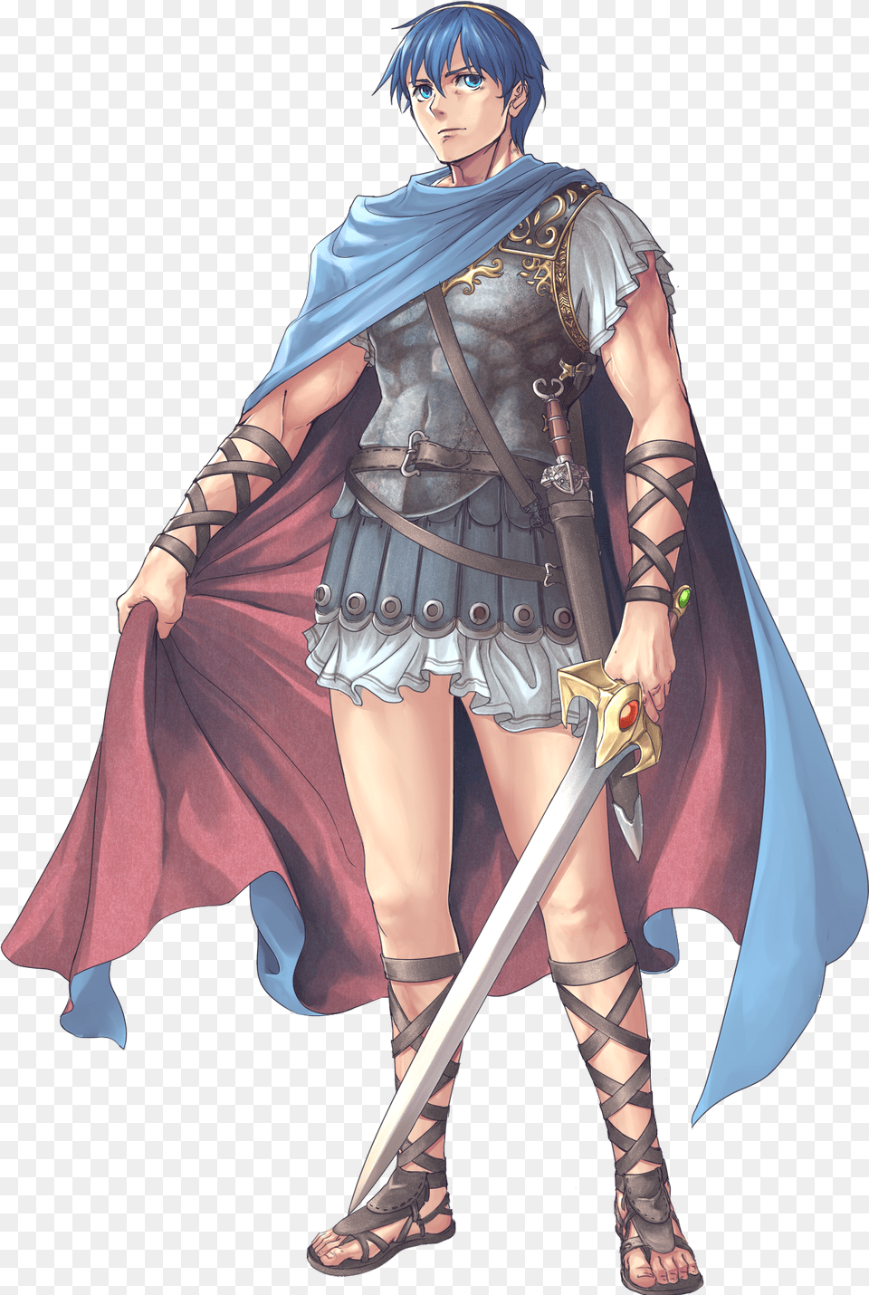 If The Outfit Of Marth Is Designed Similar To One In Shadow Dragon Marth Fire Emblem, Weapon, Sword, Adult, Person Png Image