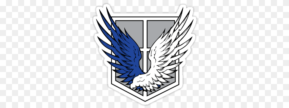 If The Survey Corp Logo Is Real Wings Stencils, Emblem, Symbol Png