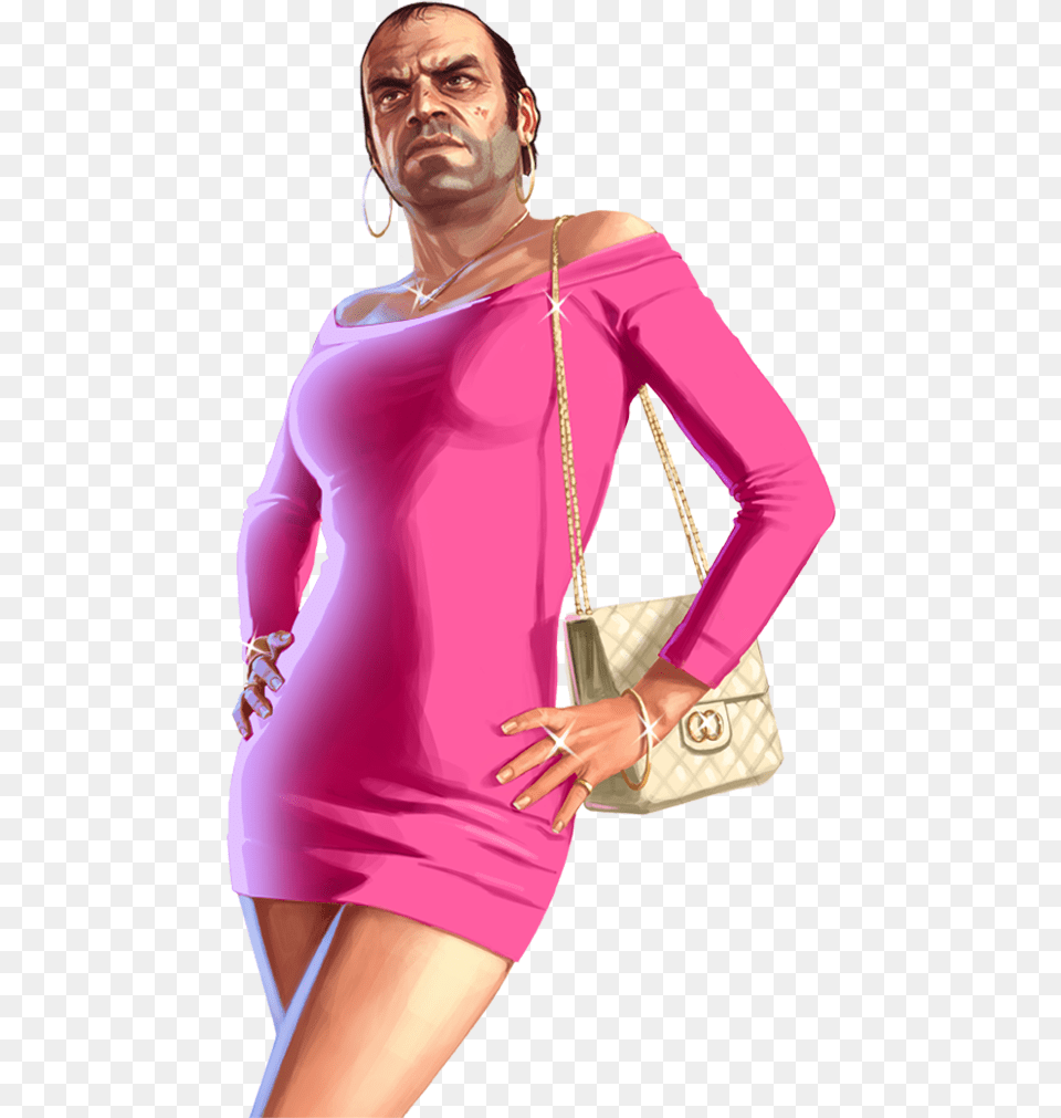 If Trevor Was A Girl Trevor Philips Gta Gta, Accessories, Sleeve, Person, Long Sleeve Free Png Download
