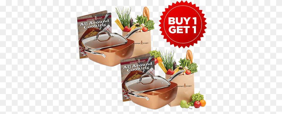 If Tristar Elects To Refund The Purchase Price Tristar Copper Chef 4 Pc System 6 In 1 Pan, Cooking Pan, Cookware, Food, Meal Free Png