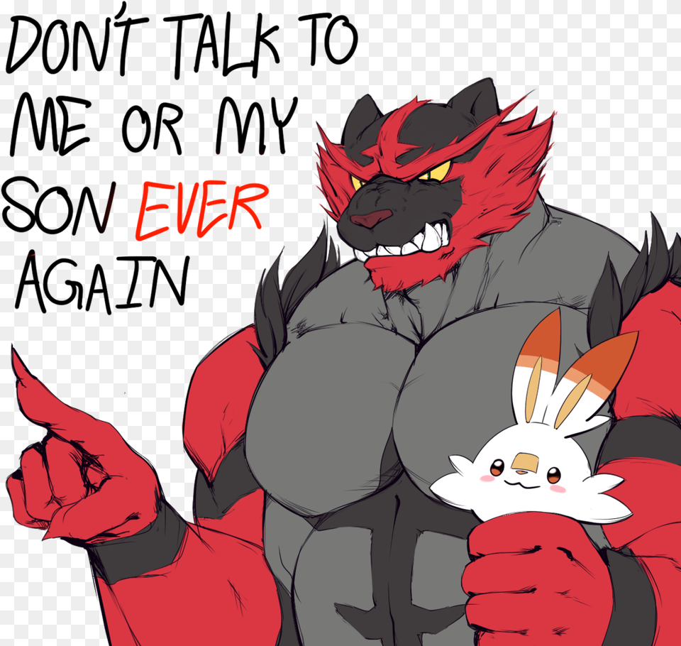 If Ur Mean To Scorbunny Incineroar Goes Pokemon Sword And Shield Porn, Publication, Book, Comics, Adult Free Png Download