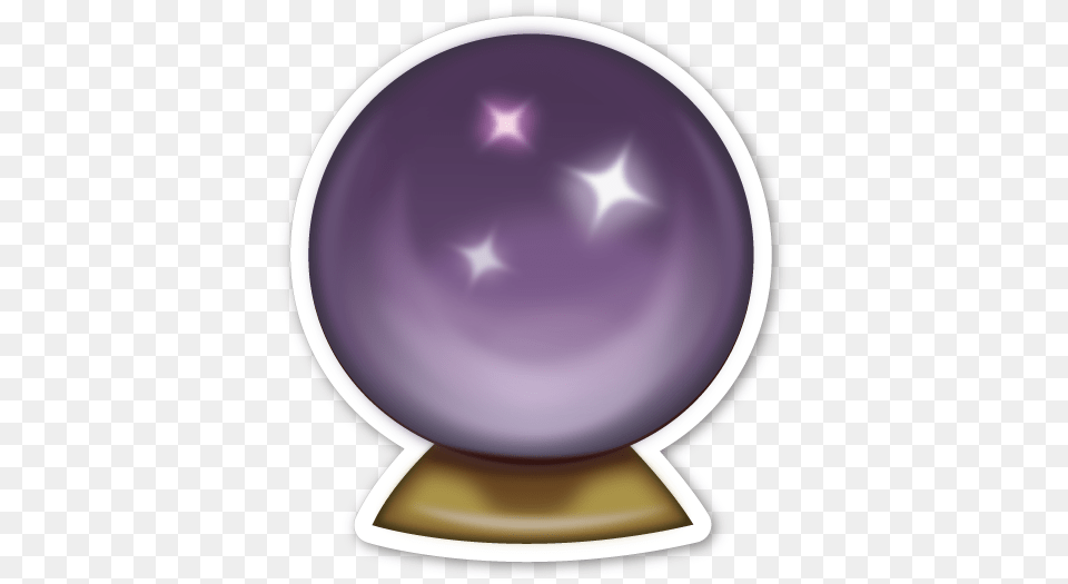 If You Are Looking For The Emoji Sticker Pack Which Crystal Ball Emoji, Sphere, Purple, Disk Free Png Download
