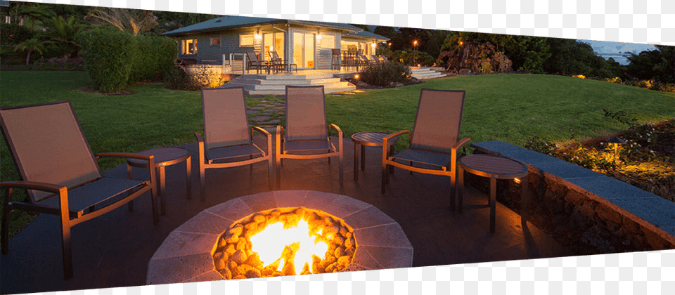 If You Have A Pool In Your Backyard Hang On To Some Fire Pit House, Yard, Grass, Furniture, Nature Png Image