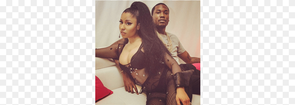 If You Noticed Meek In Any Of These Pictures I Got Nicki Minaj Meek Mill Sexy, Woman, Adult, Person, Female Png Image