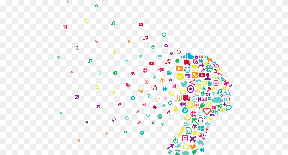 If You39re Doing It Right Social Media Will Lead To Social Media Ppt Background Hd, Paper, Confetti Png Image