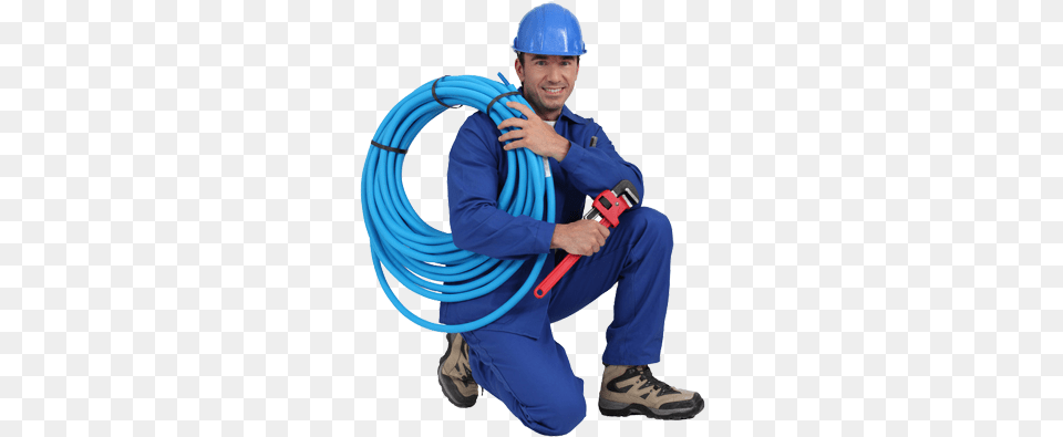If You39re Looking For Long Term Plumbing Solutions Plumber Transparent, Worker, Clothing, Hardhat, Helmet Png Image