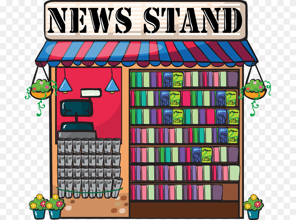 If Your Place Of Business Would Like To Carry The Paper Newspaper Stand Vector, Kiosk, Shop, Food, Sweets Png