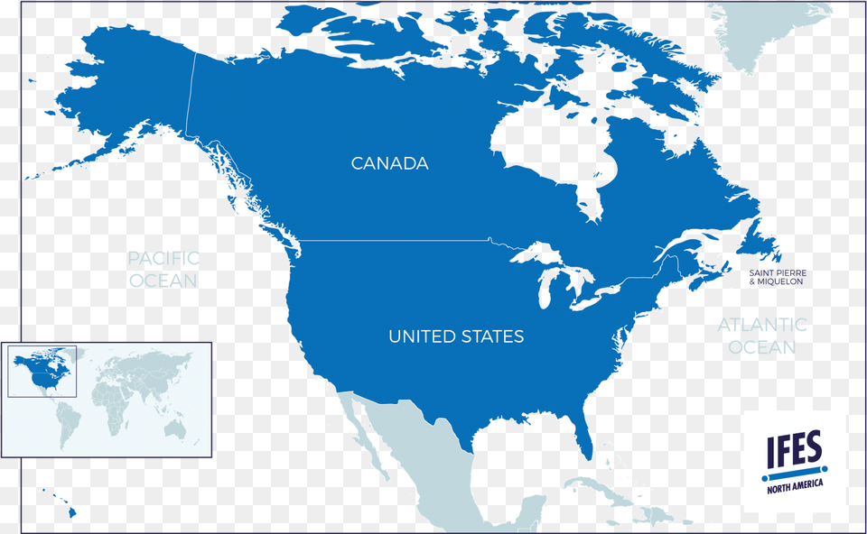 Ifes North America North America Map Gray, Chart, Plot, Nature, Land Png