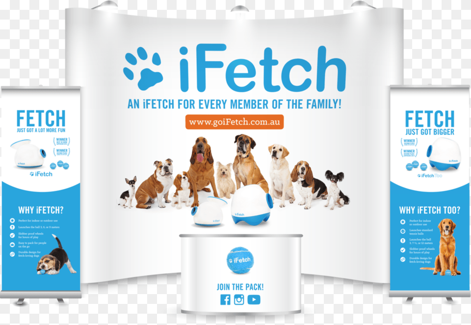 Ifetch Tradeshow Banner, Advertisement, Poster, Animal, Canine Free Png