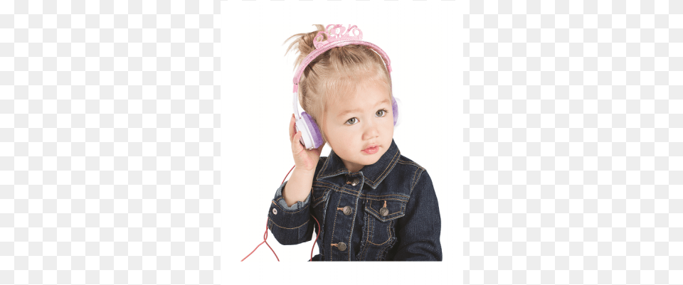 Ifrogz Little Rockers Costume Headphones Pink Tiara Little Rockers Costume, Baby, Person, Electronics Free Png Download
