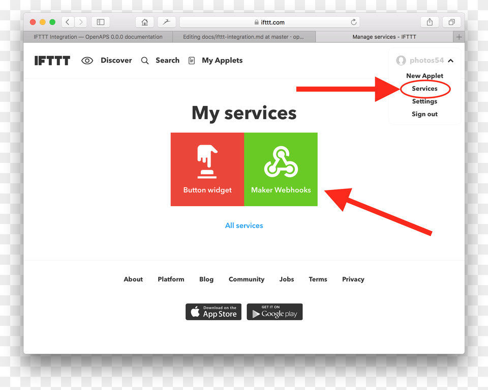 Ifttt Services Account Ifttt Schedules, File, Webpage Free Png Download