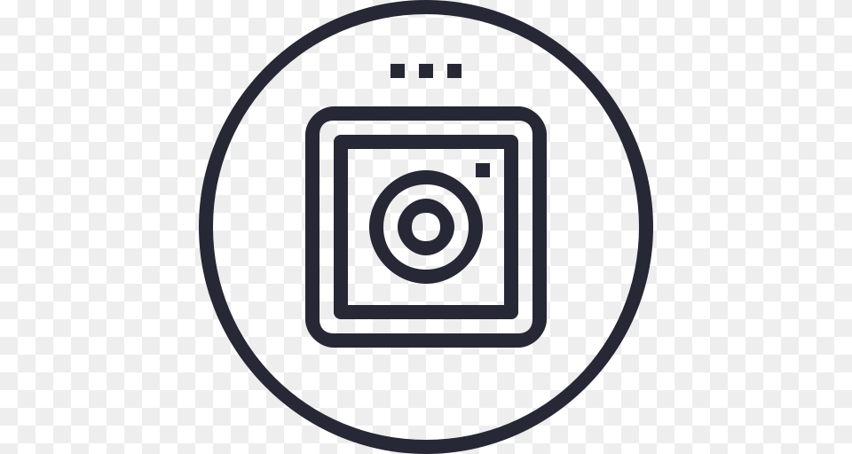 Ig Icon Of Social Media Icons, Photography, Disk, Gun, Shooting Png