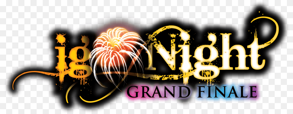 Ig Nite Logo White Great America Presents Ignight Grand Grand Finale Logo, Light, Fireworks Free Png