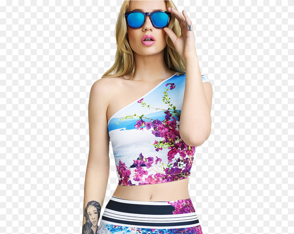 Iggy Azalea Summer Campaign Katy Perry Revolve Clothing Iggy Azalea Photo Shoot, Skin, Person, Tattoo, Swimwear Free Transparent Png
