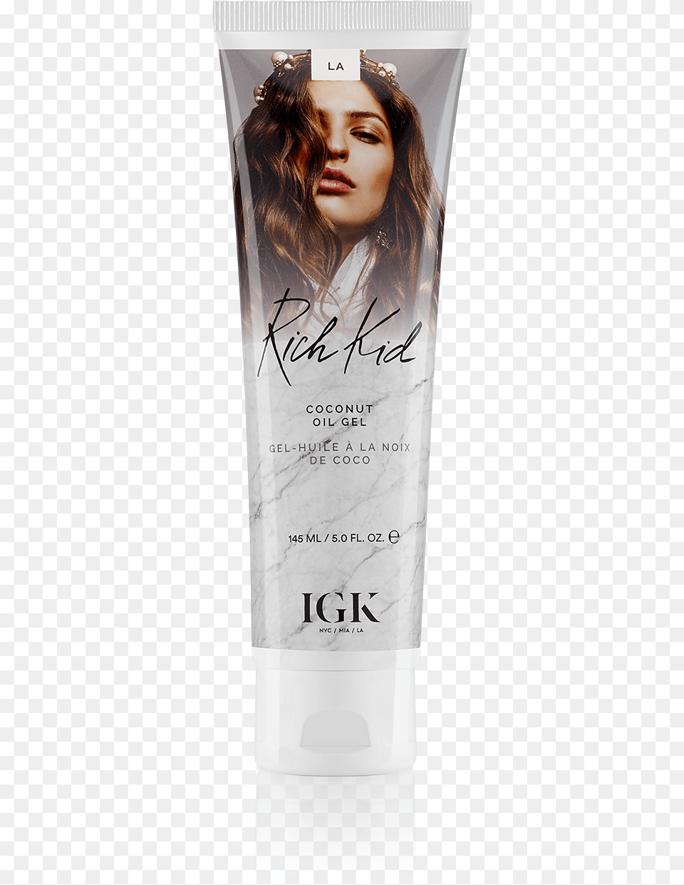 Igk Rich Kid Coconut Oil Gel, Bottle, Lotion, Face, Head Free Png Download