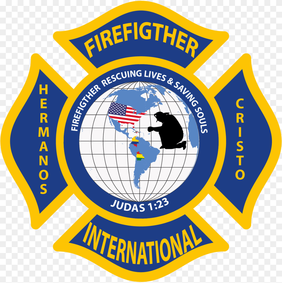 Iglesia Cristiana Fire Figther Hermanos En Cristo Emblem, Badge, Logo, Symbol, Person Free Png