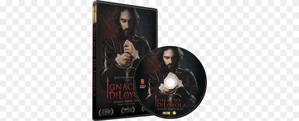 Ignacio De Loyola Dvd Ignatius Of Loyola Soldier Sinner Saint Book, Disk, Adult, Male, Man Free Png Download