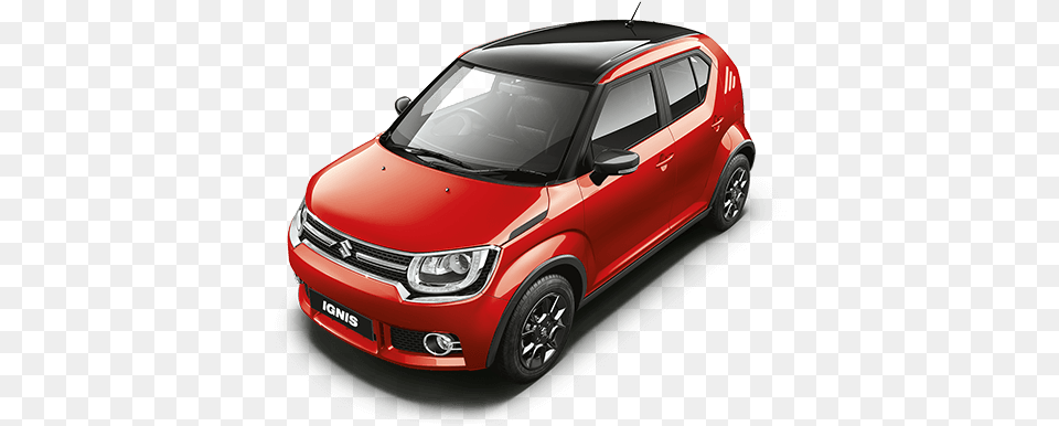 Ignis Car In Red W Midnight Black Color Ignis Colours, Suv, Transportation, Vehicle, Sedan Free Png Download