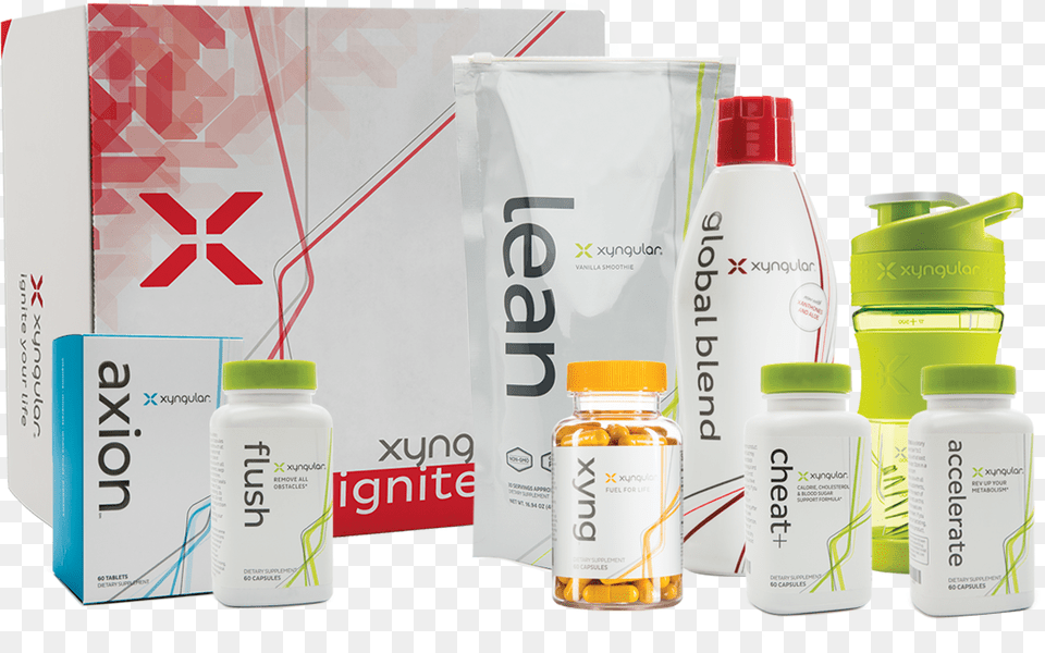 Ignite Kit Xyngular Weight Loss Kit, Bottle, Cosmetics, Perfume, Shaker Png
