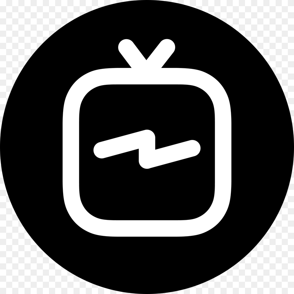 Igtv Logo Circle Black And White Transparent Vector, Smoke Pipe Png
