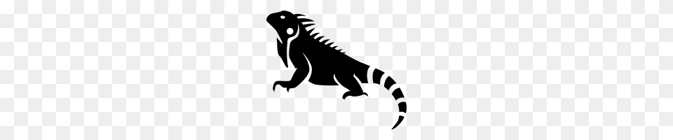 Iguana, Gray Free Transparent Png