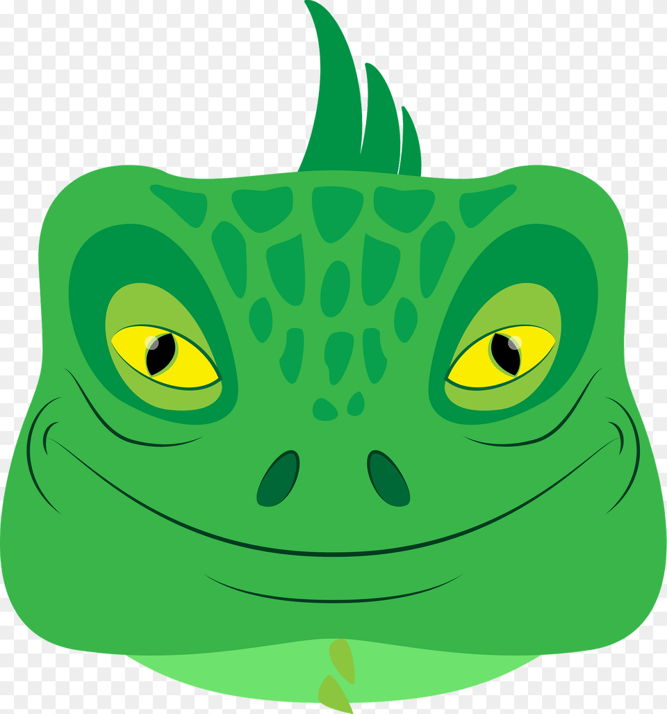 Iguana Face Clipart, Green, Animal, Green Lizard, Lizard Free Png Download