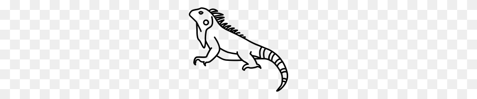 Iguana Icons Noun Project, Gray Free Png