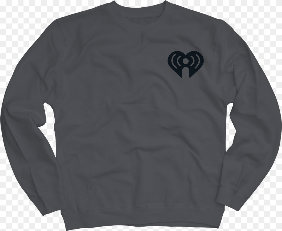 Iheart Logo Crewneck Sweatshirt Iheartradio, Clothing, Knitwear, Long Sleeve, Sleeve Free Transparent Png