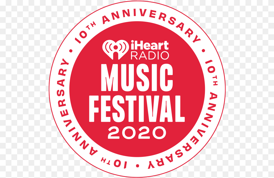 Iheartradio Music Festival Heart Music Festival 2020, Sticker, Logo, Disk Free Png