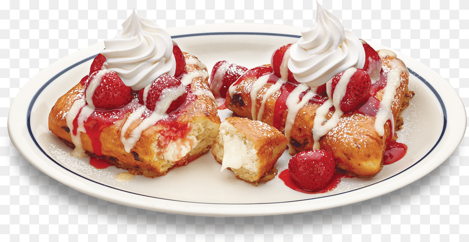 Ihop Filled French Toast Download Glazed Strawberry Stuffed French Toast Ihop, Berry, Produce, Plant, Fruit Png