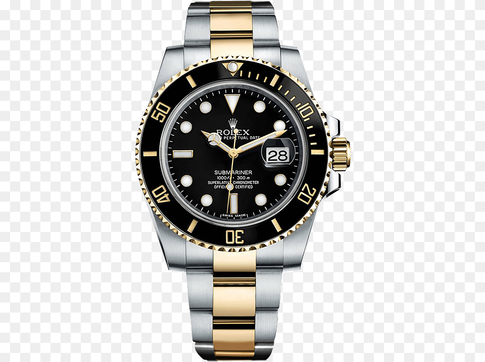 Ii Daytona Datejust Watch Rolex Submariner Master Clipart Rolex Submariner Black Two Tone, Arm, Body Part, Person, Wristwatch Png