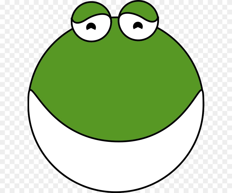Ikabezier Cute Frog Head, Green, Plant, Vegetable, Produce Free Transparent Png