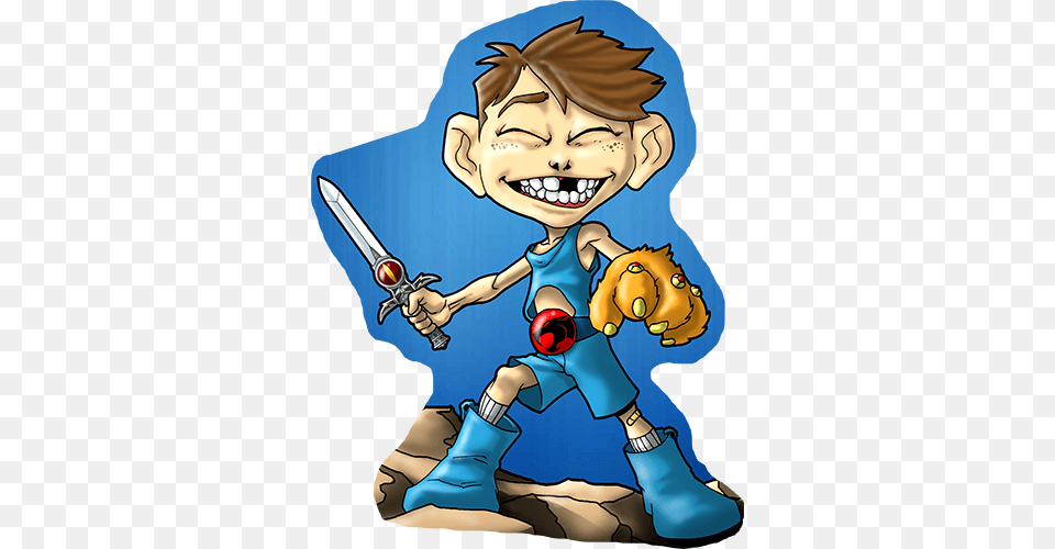 Ike As Thundercats Sticker Cartoon, Book, Comics, Publication, Baby Free Png Download